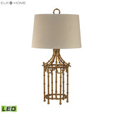 Bamboo Birdcage 32.25'' High 1-Light Table Lamp - Gold Leaf D2864-LED Elk Home