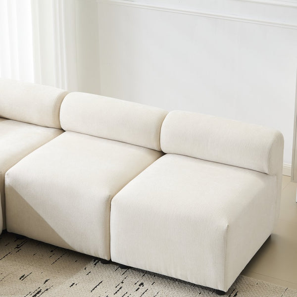 English Elm Christopher Knight Home® - Evelyn 83 In. 4-Piece Modular Sectional Sofa – Customizable Chenille Couch For Stylish Living Rooms N773IS00022B