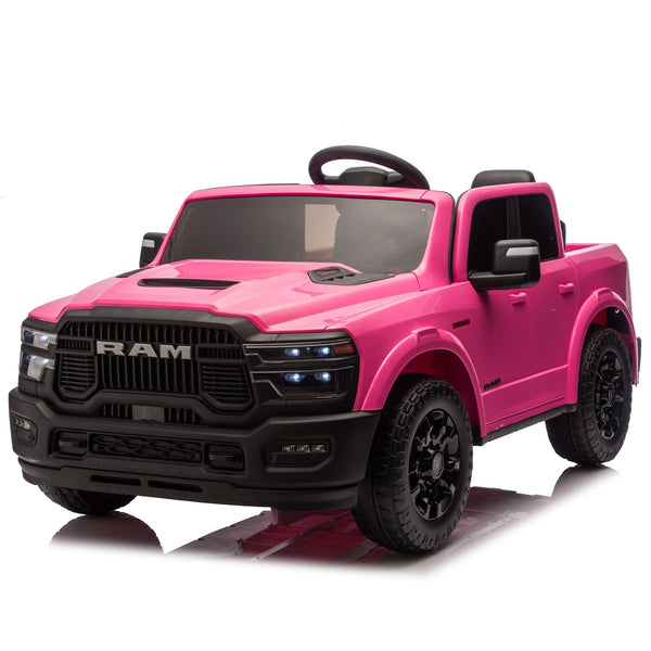 English Elm 24v Dodge Ram 2500 Licensed Kids Ride on Truck with Remote Dual Motors Suspension W1578P305882