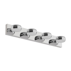English Elm Led Vanity Light Bar 28in Polished Chrome Dimmable Fixture for Bathroom Mirror W1340P328787