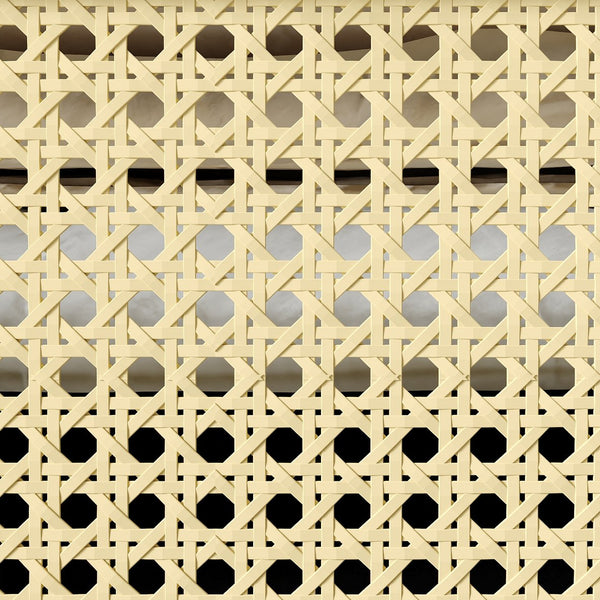 English Elm 4 Drawer Dresser Black - Modern Rattan-Front Chest with Wide Metal-Handle Drawers, Durable MDF Storage W2227P144261