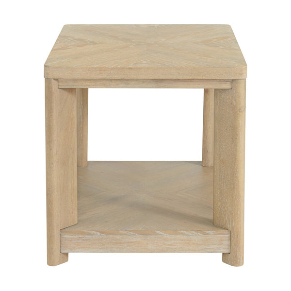 English Elm Wallace & Bay - Tan End Table – Stylish Sand Dune Accent For Living Room, Bedroom, Or Office – Durable Wood Design B2709P212395-GIGA