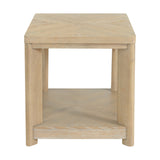 Wallace & Bay Clove Tan End Table - Contemporary Sand Dune Style, Easy Assembly, 23