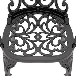 English Elm 5-Piece Cast Aluminum Patio Furniture Set With Off-White Cushions For Stylish Outdoor Dining P2 W1710S00054-GIGA