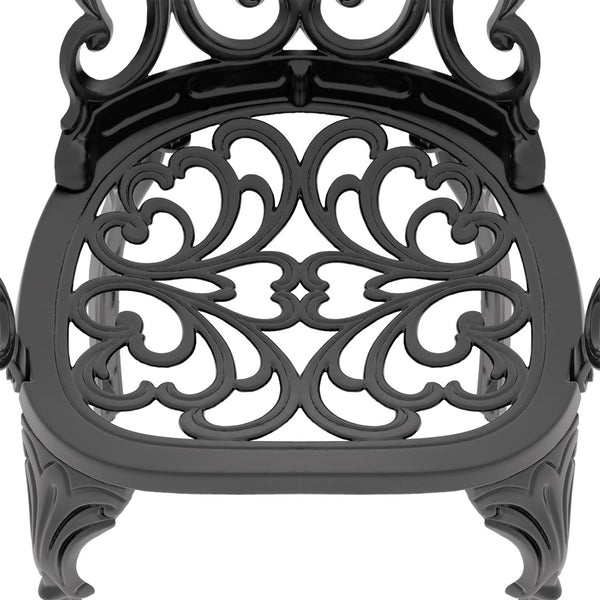 English Elm 5-Piece Cast Aluminum Patio Furniture Set With Off-White Cushions For Stylish Outdoor Dining P2 W1710S00054-GIGA