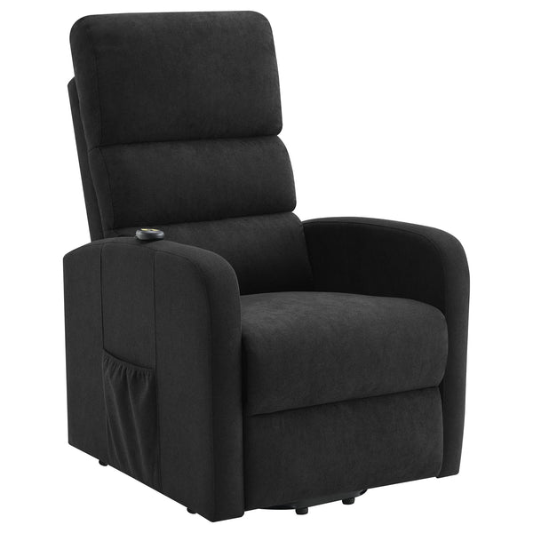 English Elm Royston Channel Back Power Lift Recliner with Remote and Pocket Coil Fabric Seat B062P440092