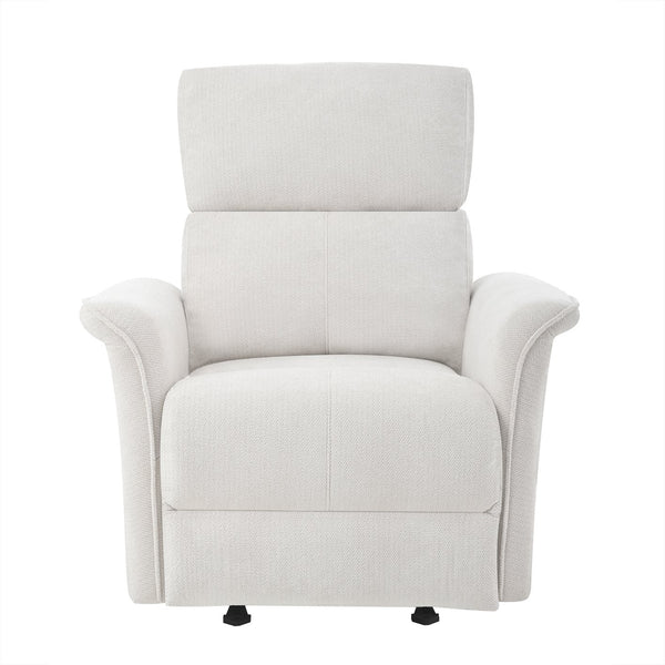 English Elm Manual Rocker Recliner Chair - Plush Gray Velvet Glider For Small Spaces, Home Theater & Nurseries W1028S00047