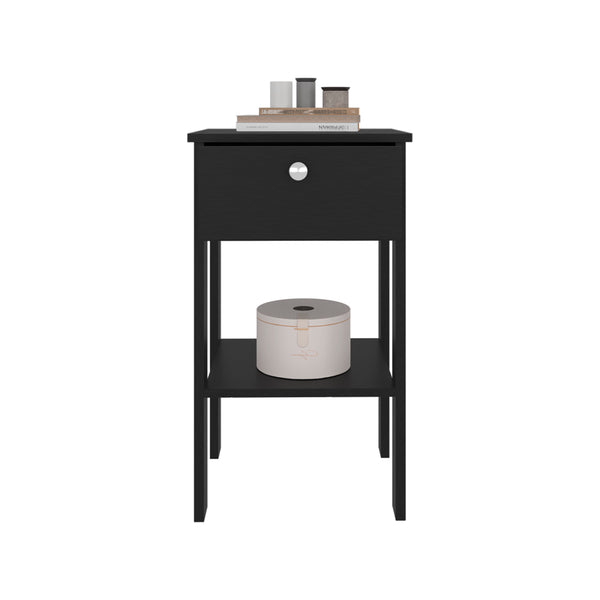 English Elm Malott Tall Vessel Sink Vanity Base with Open Shelf for Minimalist Bathrooms B092P439911
