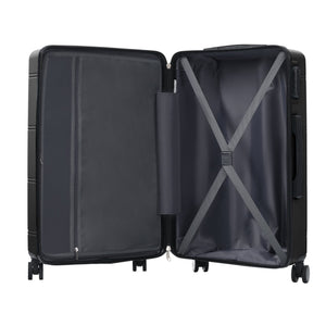 English Elm 6 Piece Hardshell Abs Travel Set with Spinner Wheels Combination Lock and Toiletry Bag N732P391465B