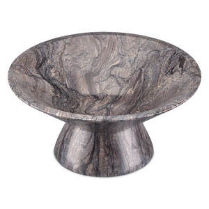 Lubo Breccia Marble Bowl - Elegant Swirling Design Perfect for Decor or Fruit Display in Style