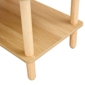 English Elm Modern 2-Tier Tv Stand With Open Storage Shelf, Elegant Design, Durable Rubberwood Legs, Easy Assemble W2984P228504