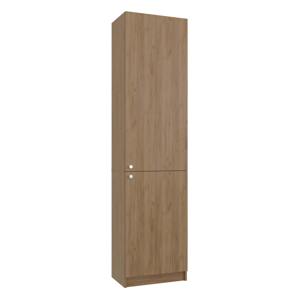 English Elm Wenge Finish Tall Narrow Storage Cabinet Five Tier Two Door Slim Vertical Organizer B062P483773