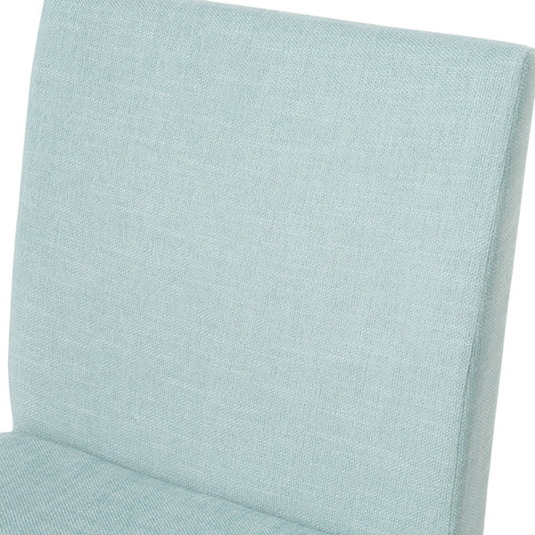 English Elm Dining Chair Set of Two Armless Upholstered Seats with Rubberwood Legs Modern Style Mint 58924.00MNT