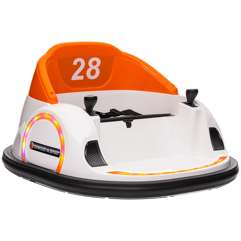 English Elm Qaba 12v Electric Toddler Bumper Car with Remote Control Led Lights and 360 Spin W2225P229194