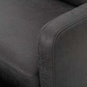 English Elm Christopher Knight Home® - Reclining Loveseat with Push-Back Recline, Plush Tufted Fabric Sofa, Compact Wall-Hugger Design Slate 61372.00MF