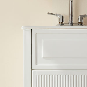 English Elm Fully Assembled 18'' Freestanding Bathroom Vanity With Eco-Friendly Top & Dual Handle Options W1826P347105