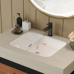 English Elm Modern Freestanding Bathroom Vanity with Vessel Sink Sintered Stone Gold Steel Legs W3136S00052