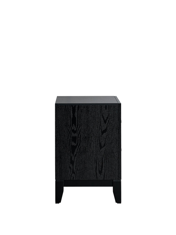 English Elm Glasgow Nightstand with Two Dovetail Drawers, Sleek Hardware and Deep Storage for Modern Bedrooms Black 24 L x 26 W x 19 H B078P349546
