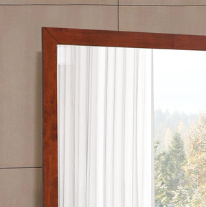 English Elm Burlington G2400-M Cherry Wall Mirror 41" x 41" Slim 1" Frame, Low-Distortion Glass, Warm Finish B078108122