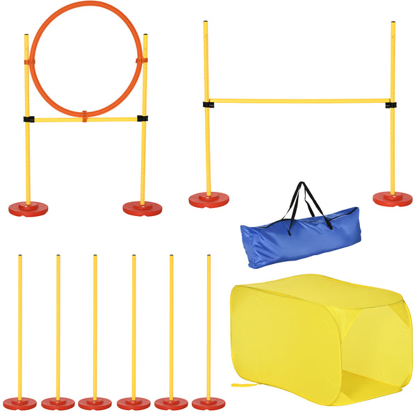 English Elm PawHut Rolling 48" T-Stand Bird Playstand with Large Perch, Stainless Bowls, Tray & Wheels Yellow W2225P173789