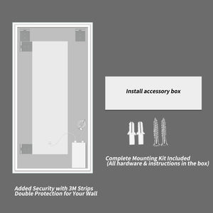 English Elm 48 in Led Vanity Wall Mirror Dimmable Anti-fog Copper-free Glass Spa Bath W2709P433629