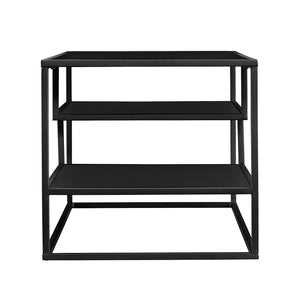 40" Contemporary Metal Coffee Table Solid Black MYO40CTSB Walker Edison