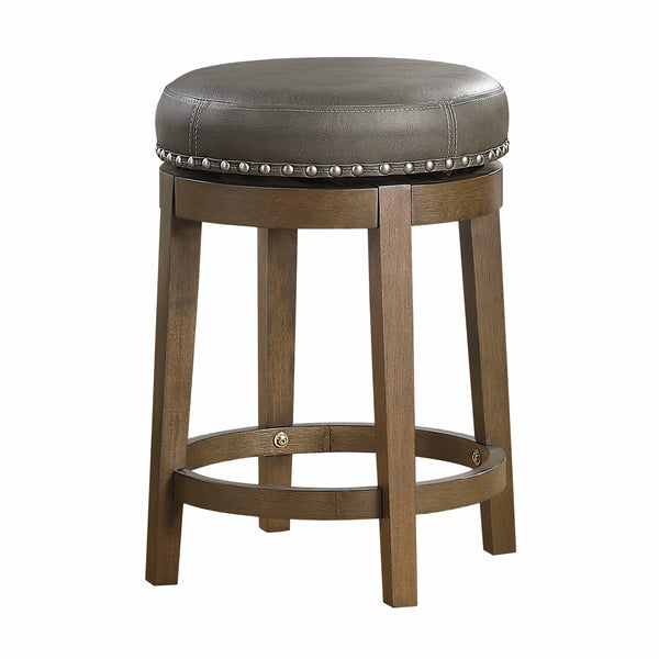 English Elm Bara Swivel Counterstools Faux Leather Nailhead Trim Set of 2 for Kitchen Island B056P416880