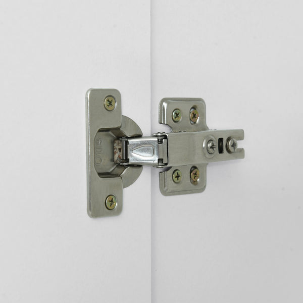 English Elm 4-Door Wardrobe with Full-Length Mirror, Dust-Proof Compartments, Shoe Door & Anti-Tip Safety Features White N820S00056K