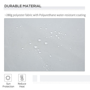 English Elm Outsunny 12' X 8' Manual Retractable Awning – Durable Uv & Water-Resistant Shade For Outdoor Comfort W2225P174169-GIGA