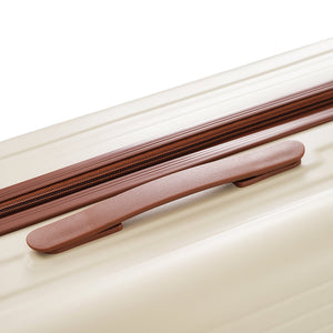 English Elm Luggage 3 Piece Abs Hard Shell Set with Usb Port Front Opening Spinner Wheels N726P268996O