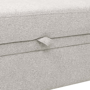 English Elm 76.5" Convertible Sectional Sleeper Sofa with Chaise and Hidden Storage Compartment B355S00014