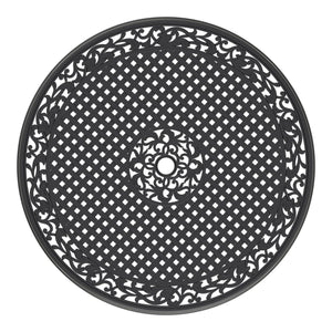 English Elm 7-Piece Cast Aluminum Patio Furniture Set With Beige Cushions For Stylish Outdoor Dining & Relaxation W1710S00138