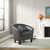 OSP Home Furnishings Ethan Tub Chair Pewter