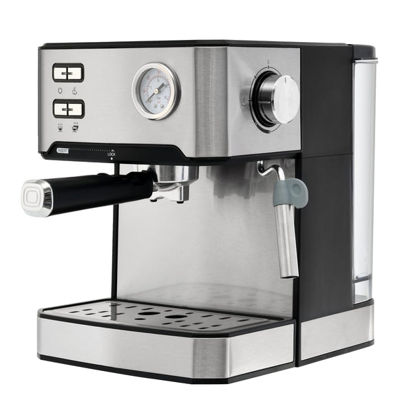 English Elm 20 Bar Stainless Steel Espresso Machine with Steam Wand for Home Barista Brewing W1002P292428