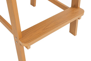English Elm Lounge Teak-Color Outdoor Chair - All-Weather Comfort, Ergonomic Design & Space-Saving Features! W2085P364116