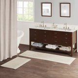 Madison Park Signature Splendor Casual 100% Cotton Tufted 3000 GSM Reversible Bath Rug MPS72-449 Natural