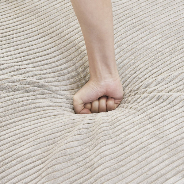 English Elm Pixel Modern Modular Sofa - Versatile L-Shaped 4-Seater In Cozy Corduroy, Perfect For Families! B341S00023-GIGA