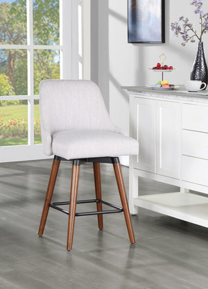 OSP Home Furnishings Bagford 26" Swivel Stool Fog / Med Esp