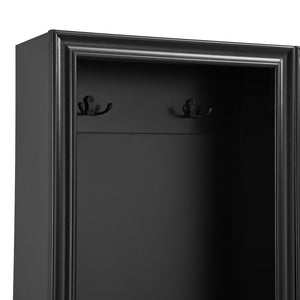 English Elm On-Trend Elegant 3-In-1 Hall Tree Set Of 2 - Stylish Entryway Coat Rack With Bench & Storage Drawers N721P249242B