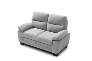 English Elm Summerton Plush Loveseat with Soap-Top Arms, Chenille Upholstery and Foam-Encased Coil Support Gray 31 L x 60 W x 15 H B078P349528