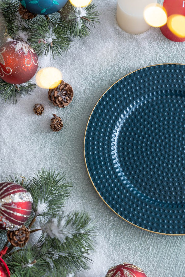 English Elm 8 Pack Plastic Charger Plates - Stylish 13" Table Decor For Events, Parties & Everyday Dining W2078P234114