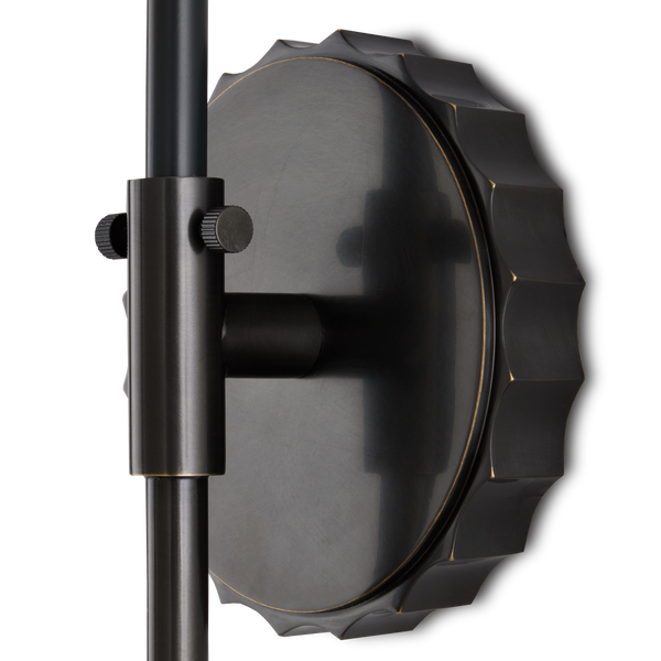 Latimer Bronze Wall Sconce - Elegant Oil-Rubbed Fixture with Milk-Glass Shade for Damp Locations