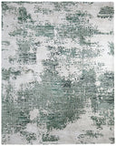 Feizy Rugs Zarah Modern Elegant Hand-tufted Wool & Viscose Abstract Watercolor Area Rug For Serene Spaces Green,White Viscose,Wool Zrh8917fgrn000j00