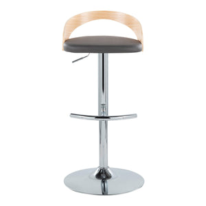 English Elm Adjustable Swivel Barstools Set of 3 Faux Leather Chrome Base Kitchen Counter Seating B202S02032
