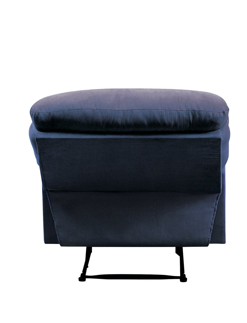 English Elm Blue Memory Foam Recliner with Pillow-Top Arms, External Latch, Tight Cushions for Ultimate Comfort B062P215433