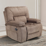 Parker House Chapman - Kona Manual Glider Reclining Sofa And Two Recliners Brown 94% Polyester,6% Nylon (W) Mcha-411-kon