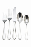 Reed Dalton 5-Piece Teardrop Handle Stainless Steel Flatware Set, Dishwasher Safe