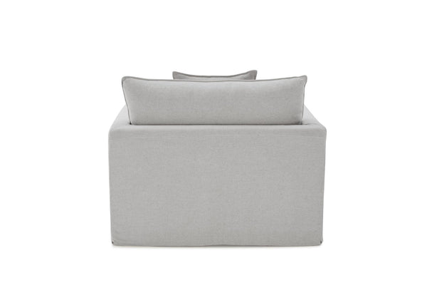 English Elm Traditional Carved Tufted Accent Chair with Rolled Arms, Nailhead Trim and Elegant Upholstery Light Gray 48 L x 26 W x 39 H B2741P380792