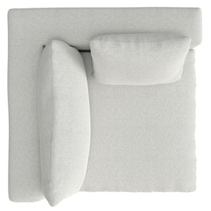 English Elm Jasmine Right Arm Sofa Module - Stylish Cloud Grey Performance Fabric, Custom Configurations & Comfort B136P199225