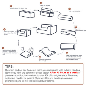 English Elm Modular Light Grey 4-Seat Plush Sectional Sofa with Ottoman, Oversized Chaise, CertiPUR-US Foam W3341P329079